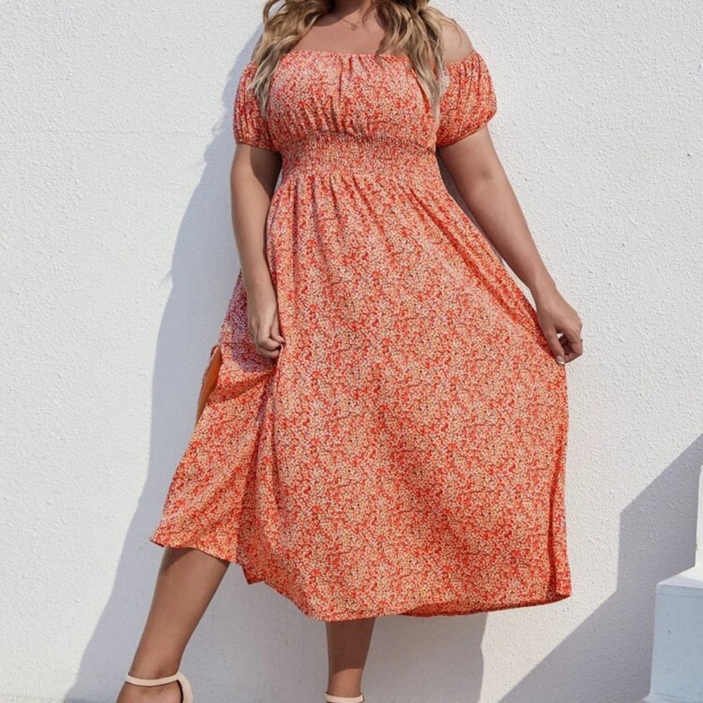 slit midi dress